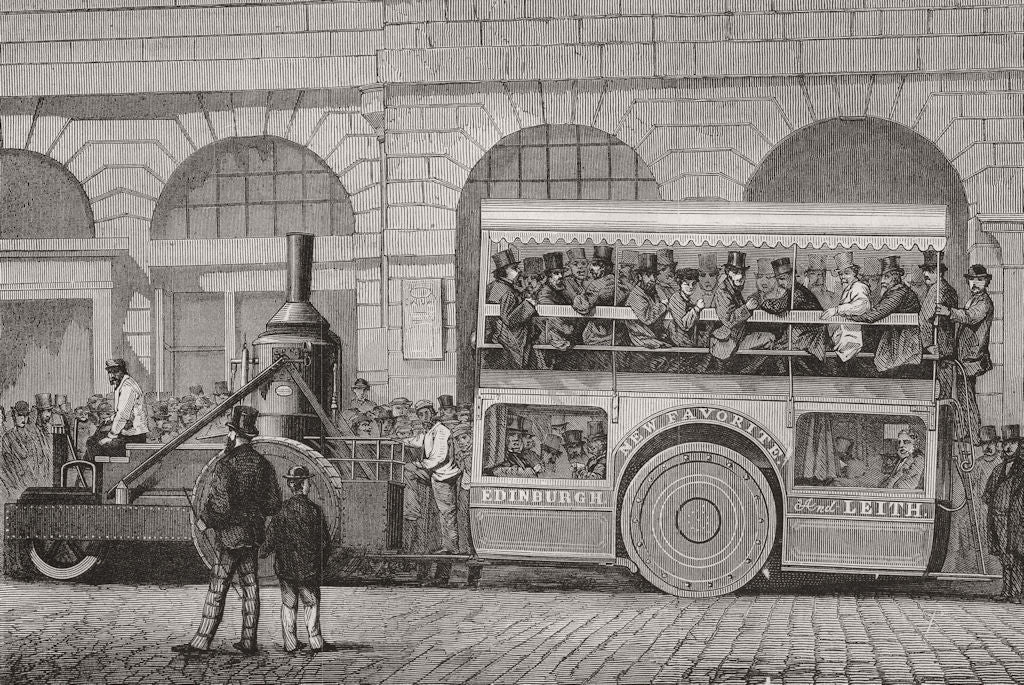 SCOTLAND. Thomson's Rd ship, Edinburgh 1870 old antique vintage print picture